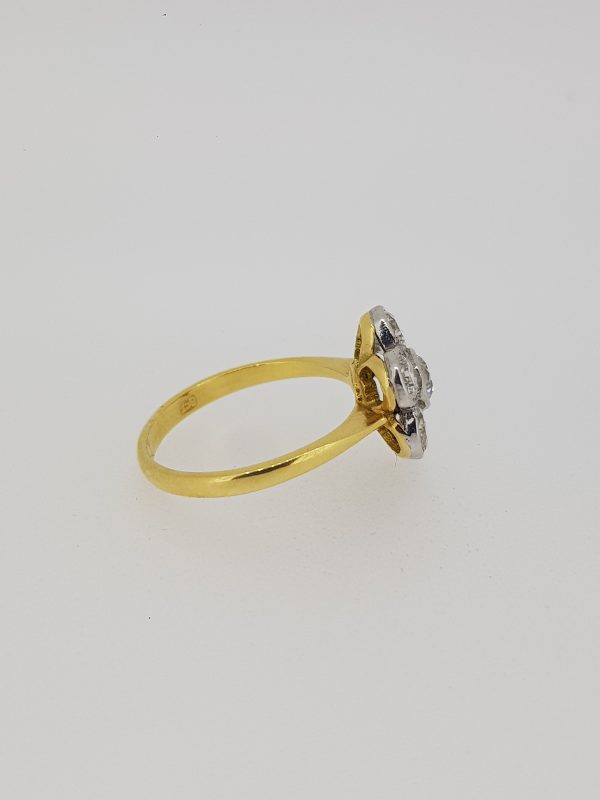Diamond Floral Cluster Ring, 0.81 carat total