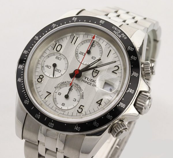 Tudor Prince Date 79260 Chronograph 40mm Steel Automatic Watch, Year 2001
