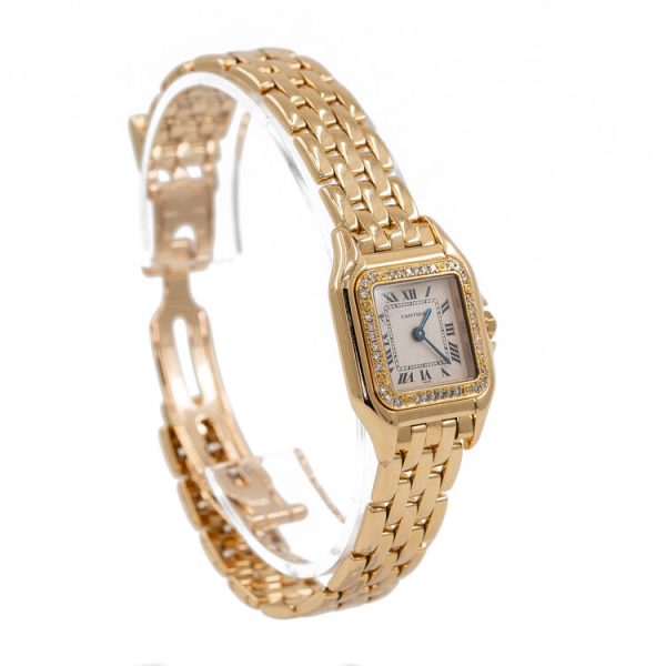 Cartier Panthere 18ct Yellow Gold and Diamond Small Model Watch