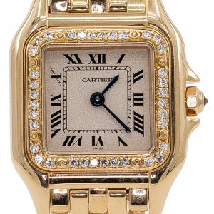 Cartier Panthere 18ct Yellow Gold and Diamond Small Model Quartz Watch