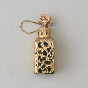 Antique Bloodstone and Gold Scent Bottle, 18th Century