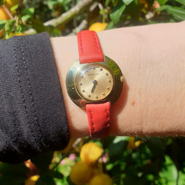 Cartier vintage gold watch ladies