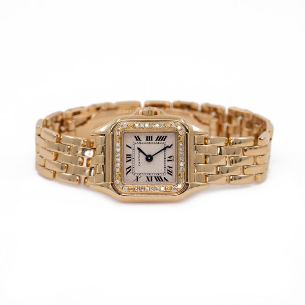 Cartier Panthere 18ct Yellow Gold and Diamond Small Model Quartz Watch