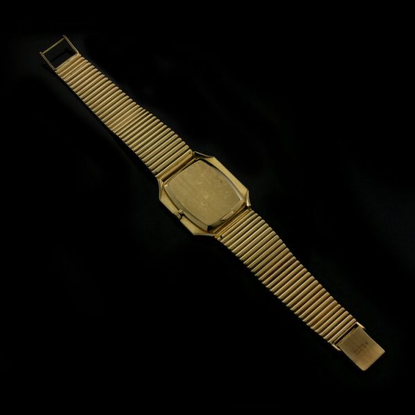 Vintage Patek Philippe 18ct Yellow Gold Manual Wind Watch with Black Onyx Dial, Circa 1970s