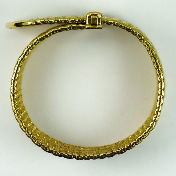 Angela Cummings for Tiffany and Co 18ct Yellow Gold Crocodile Buckle Bracelet