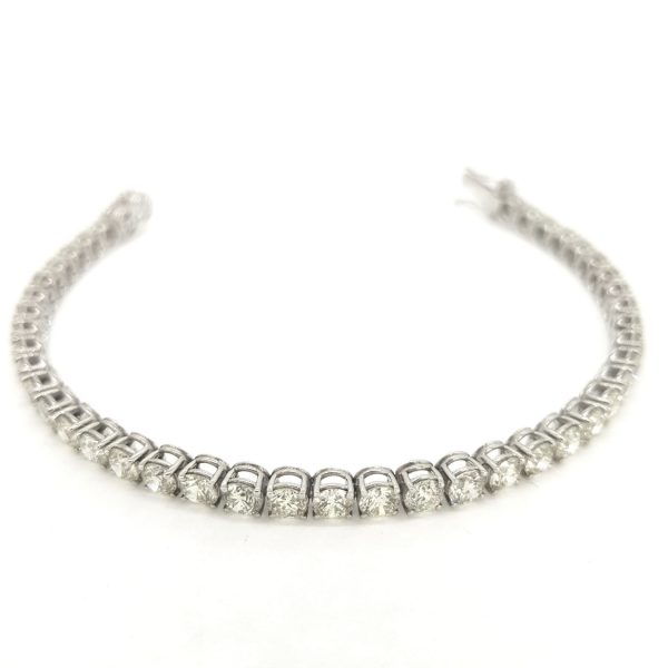 10.74ct diamond line bracelet