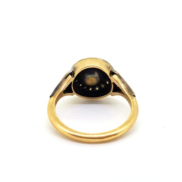 Antique Rose Cut Diamond Cluster Ring
