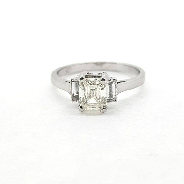 1.03ct Emerald Cut Diamond Ring