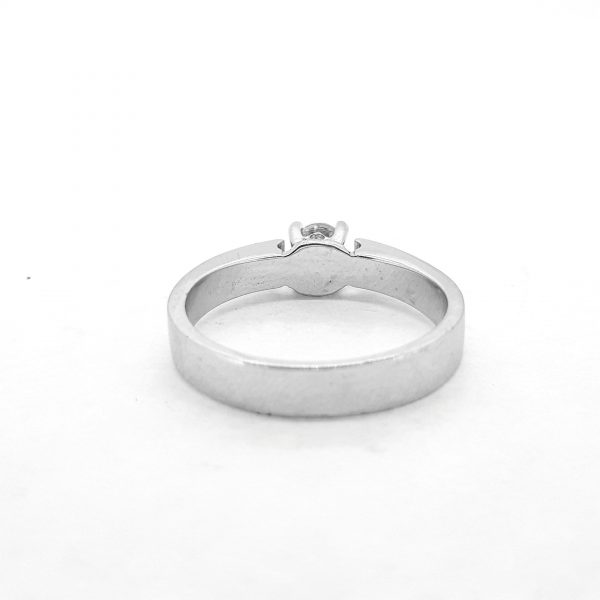 0.39ct Single Stone Diamond Engagement Ring in 18ct White Gold