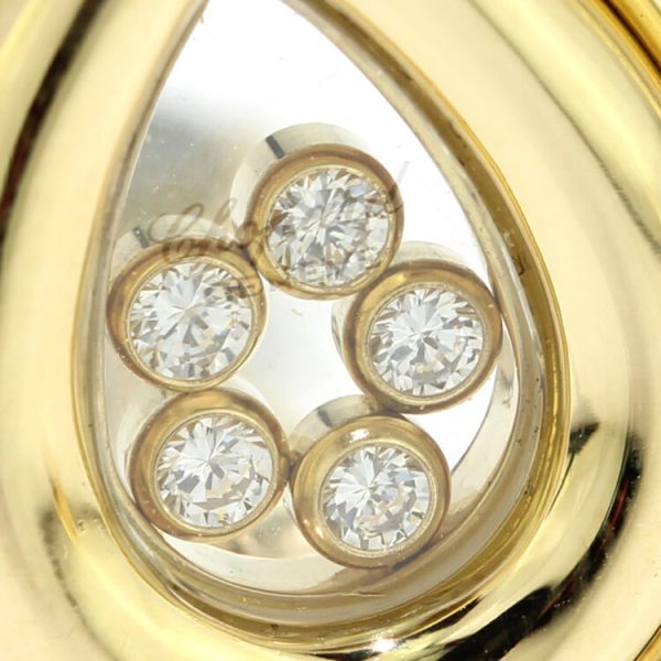 Chopard Happy Diamonds 18ct Yellow Gold Clip On Earrings, 0.50 carats, Circa 1990s