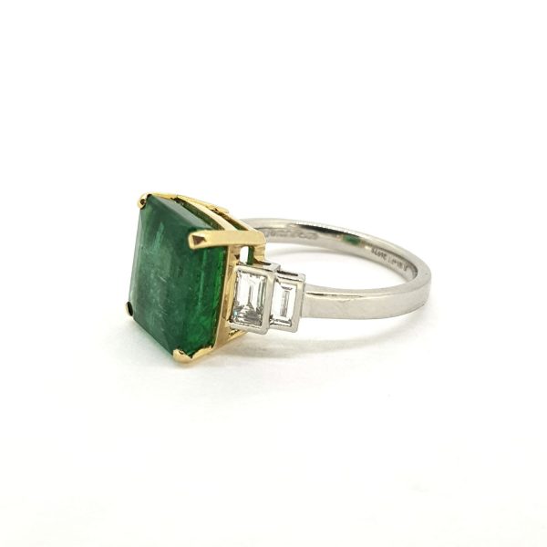 5.74ct Emerald and Diamond Dress Ring