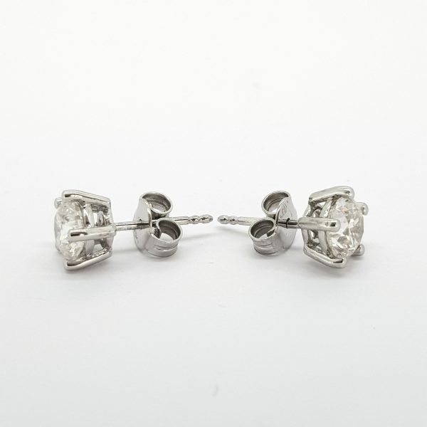 1.80ct Diamond Single Stone Stud Earrings
