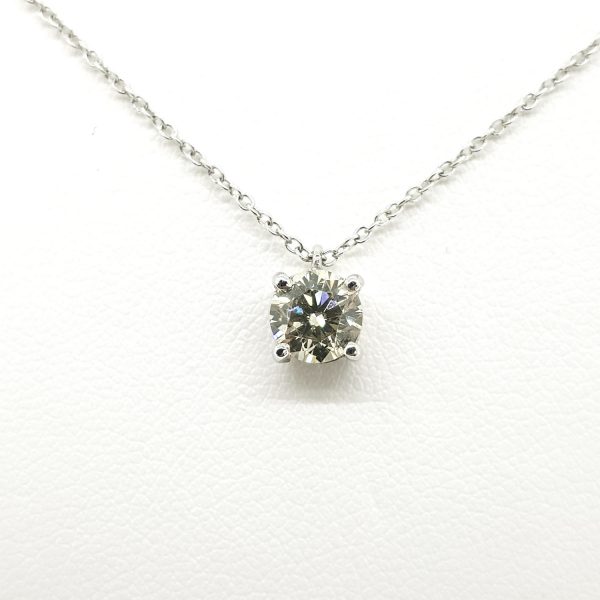 Single Stone Diamond Solitaire Pendant, 0.70 carat