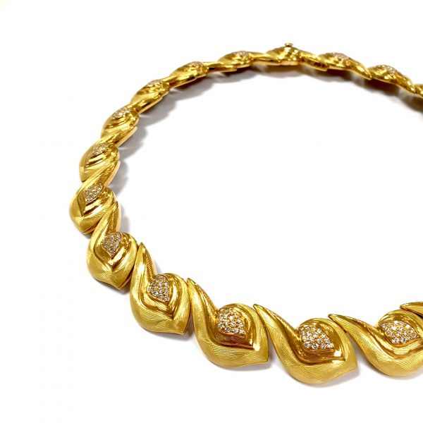 3.58ct Diamond 18ct Gold Necklace