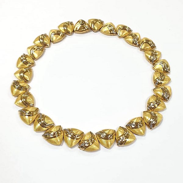 2.18ct Diamond 18ct Gold Necklace