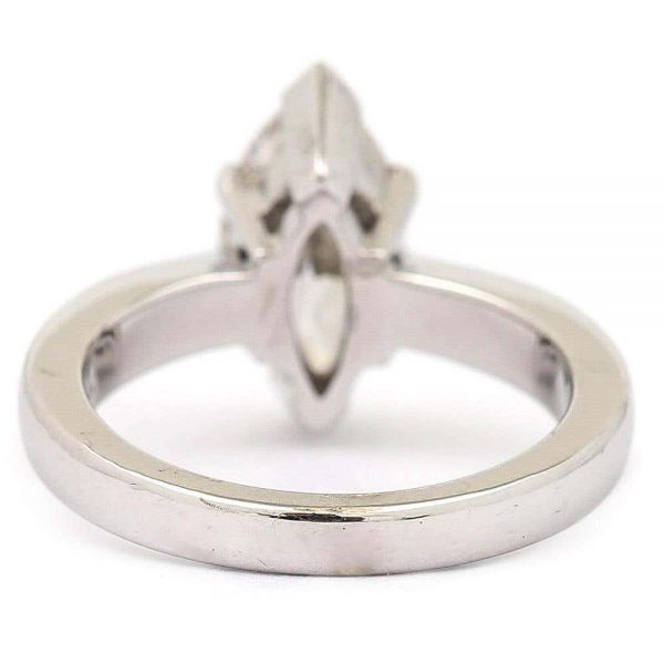 2.01ct Marquise Diamond 18ct White Gold Platinum Engagement Ring