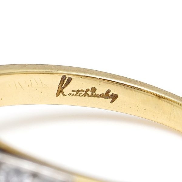 Vintage Kutchinsky Sapphire and Diamond Ring