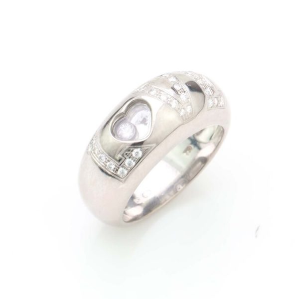Chopard 18ct White Gold Love Ring with Diamonds, in original Chopard box