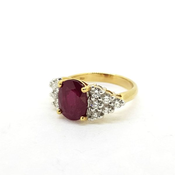 3.69ct Ruby and Diamond Dress Ring