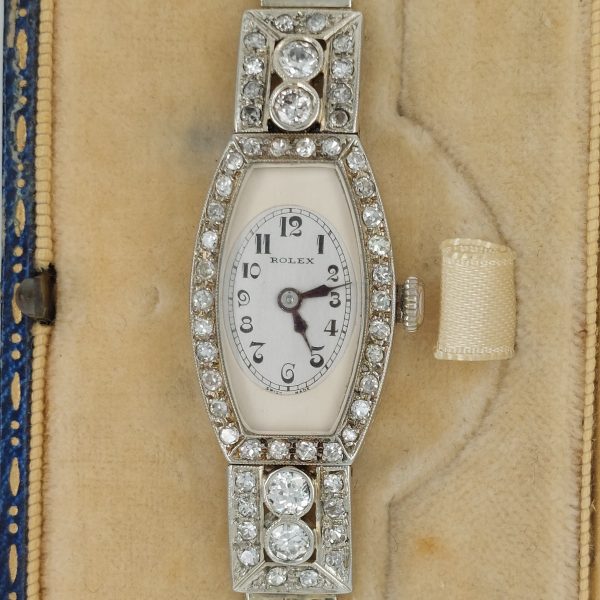Ladies Rolex Diamond Art Deco Antique Cocktail Watch