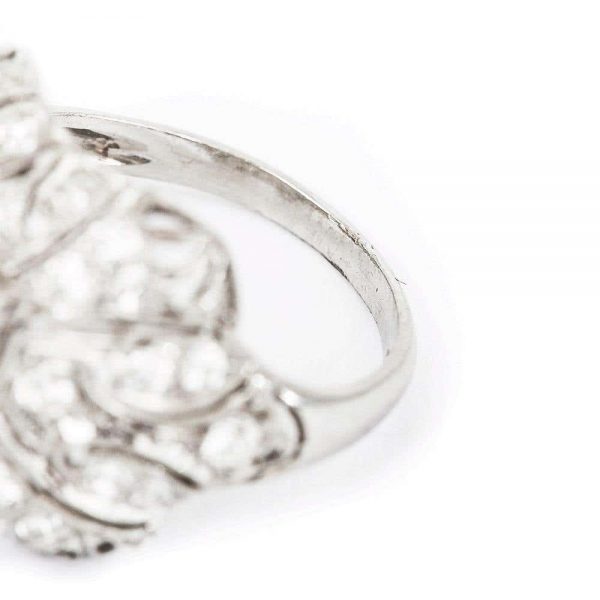 Antique Art Deco Platinum and Diamond 1.95ct Engagement Ring Circa 1920s