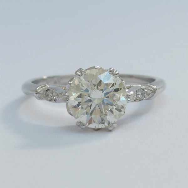 Vintage 1.51ct Brilliant Cut Diamond Ring