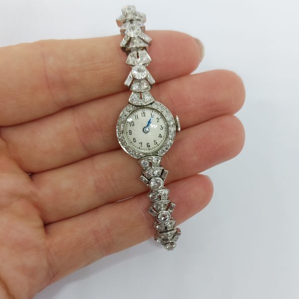 Vintage 2.30ct Diamond Ladies Wristwatch