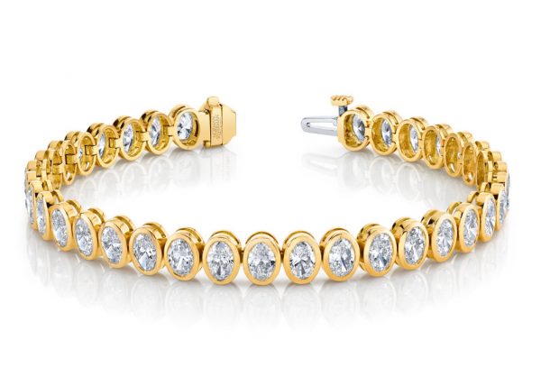 oval cut diamond bracelet