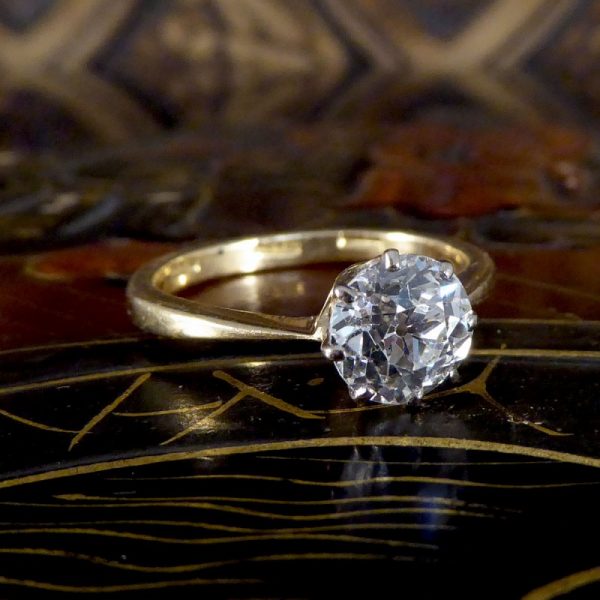 1.26ct Old European Cut Diamond Solitaire Ring