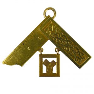 18ct Yellow Gold Masonic Charm Pendant