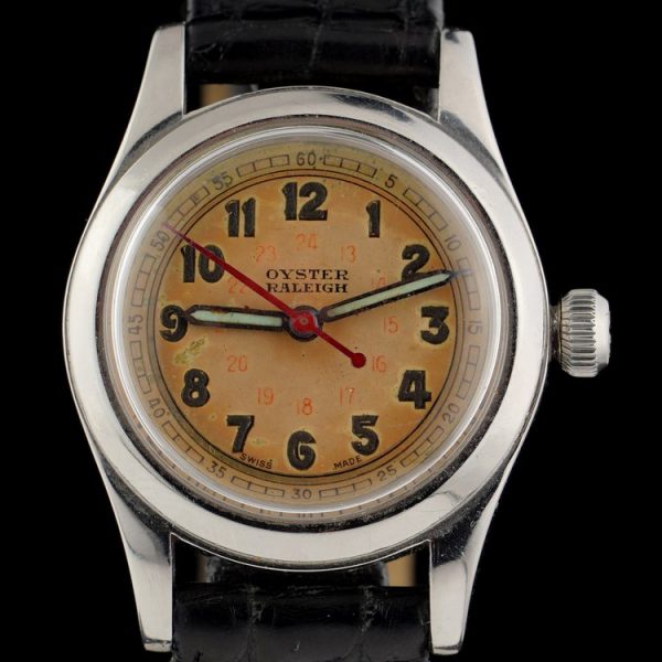 Vintage 1940s Rolex Oyster Raleigh WWII Military Manual Watch