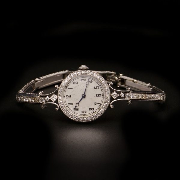 Art Deco Diamond Cocktail Watch by CH Meylan