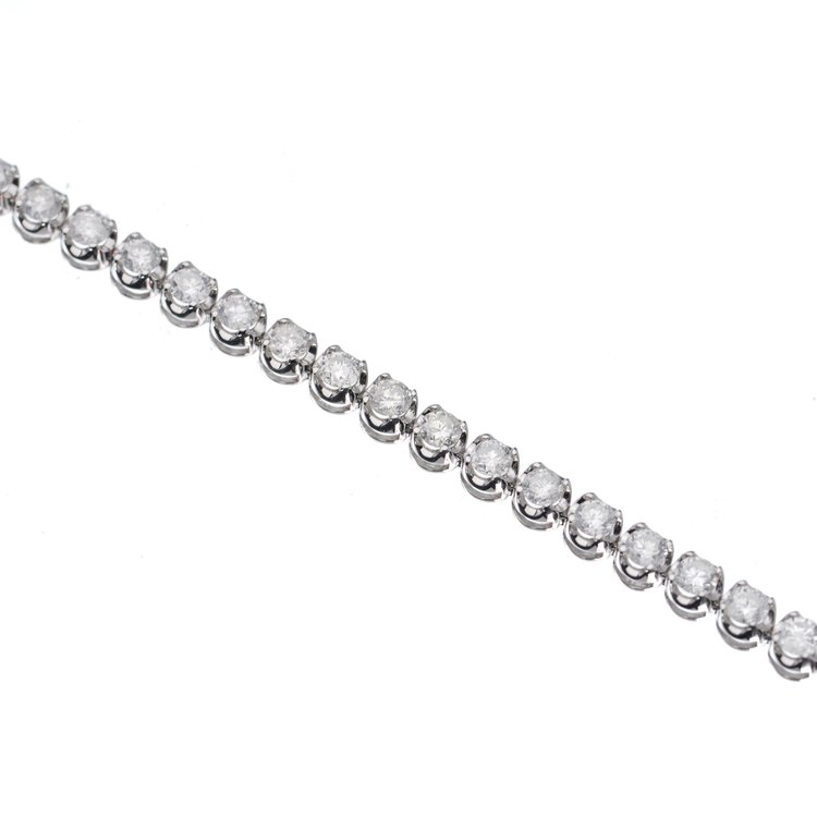 3ct Diamond Tennis Bracelet in 18ct White Gold - Jewellery Discovery