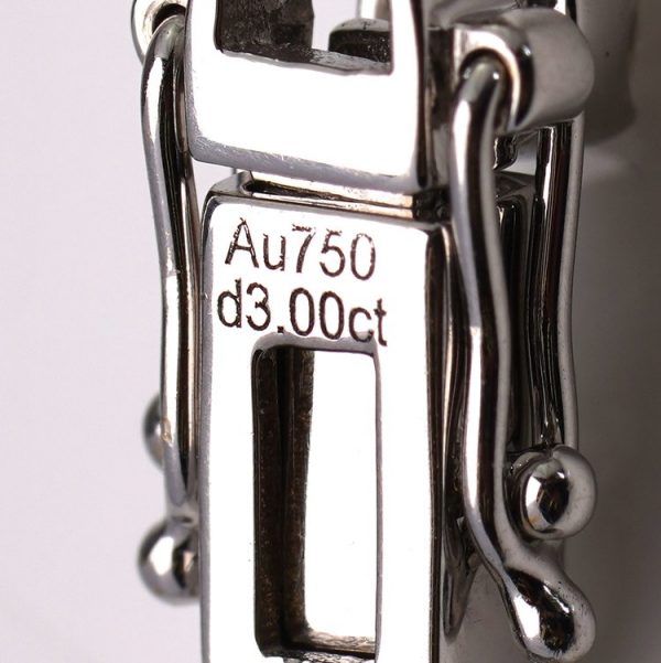 3ct Diamond Tennis Bracelet in 18ct White Gold
