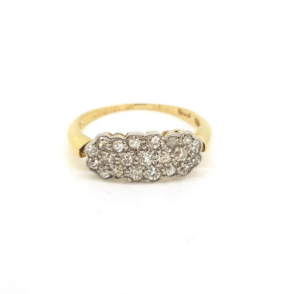 Diamond Cluster Ring in 18ct Yellow Gold