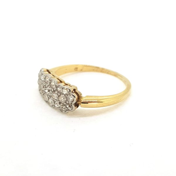 Diamond Cluster Ring in 18ct Yellow Gold
