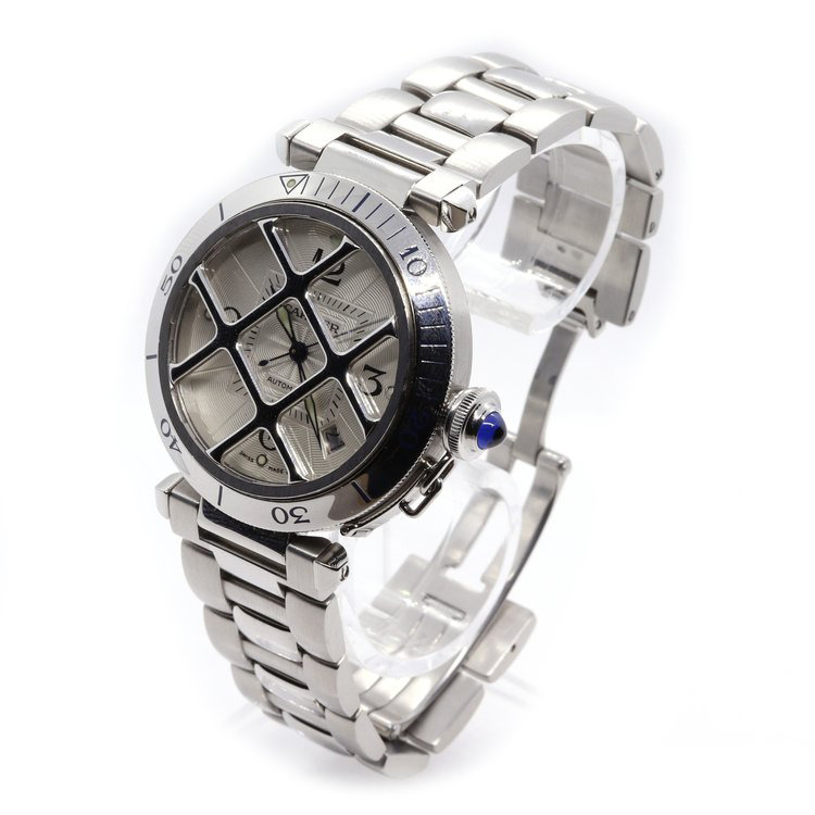 Cartier Pasha Stainless Steel with Grill Automatic Watch