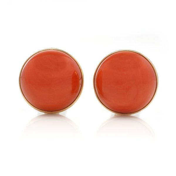 Vintage Coral Clip On Earrings by Koenig