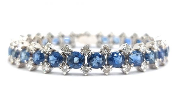 Vintage Sapphire and diamond bracelet
