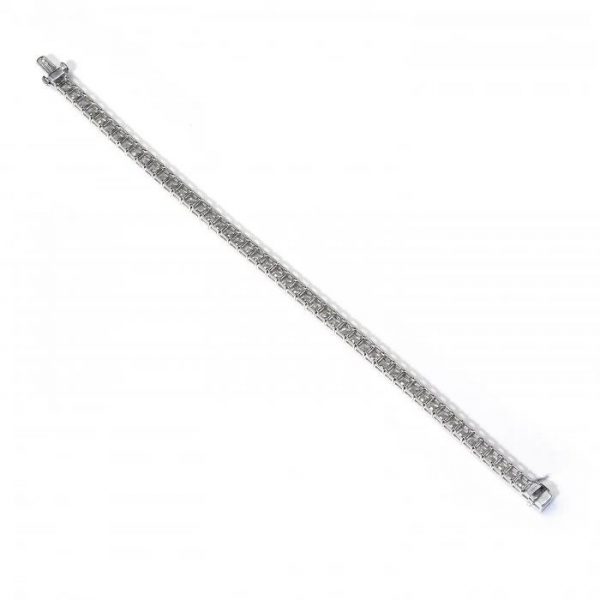 13.95ct Princess Cut Diamond Line Bracelet in Platinum