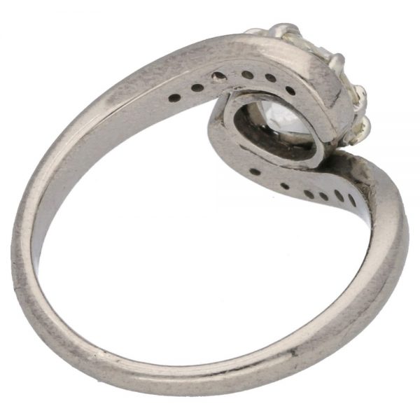 Vintage 1.25ct Old Mine Cut Diamond Solitaire Engagement Ring in Platinum