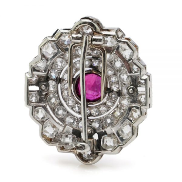 Antique back of brooch