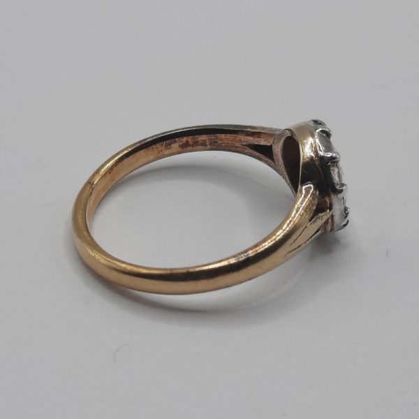 Antique 0.70ct Rose Cut Diamond Ring