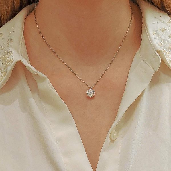 GIA Certified 2.40ct D colour Single Diamond Pendant