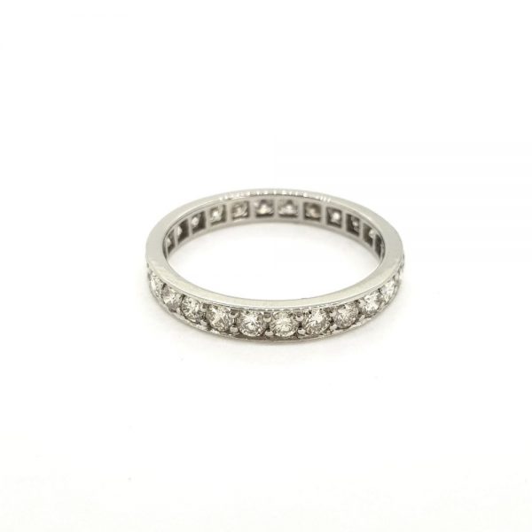 1ct Diamond Full Eternity Band Ring in Platinum