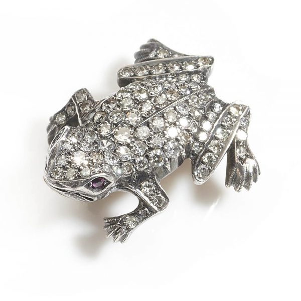 Antique Victorian Frog Brooch - Jewellery Discovery