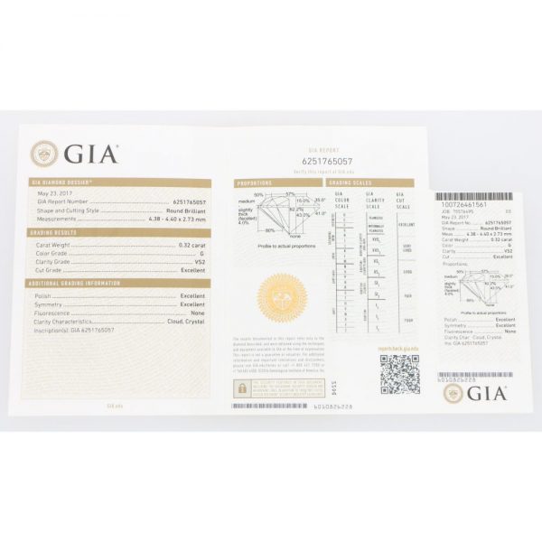 GIA Certified Three Stone Diamond Ring in Platinum