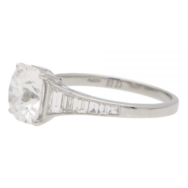 Cushion Cut Diamond Solitaire Ring