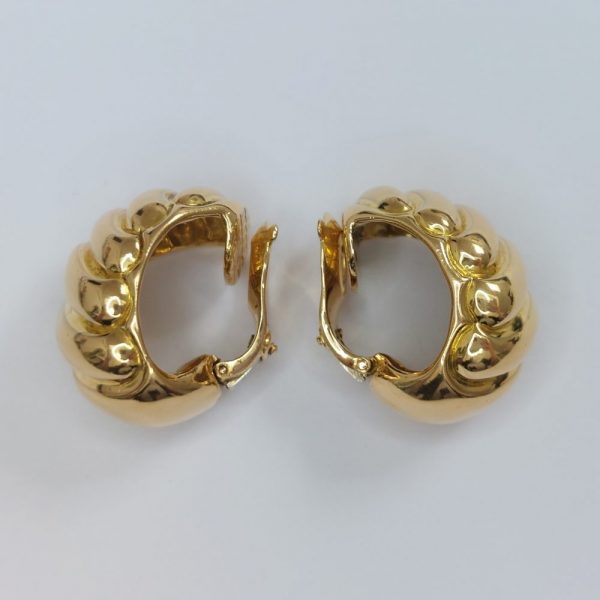 Vintage French Van Cleef and Arpels Gold Earrings