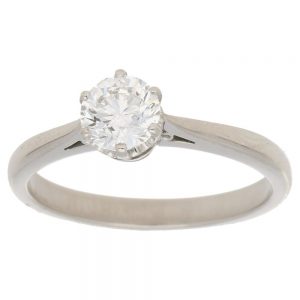 0.74ct Diamond Solitaire Engagement Ring with Certificate
